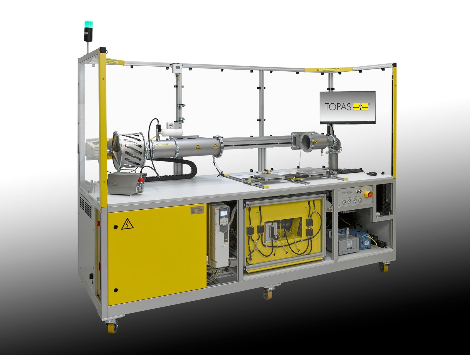 AFC 136 Filter Element Production-Control Test System workflow diagram